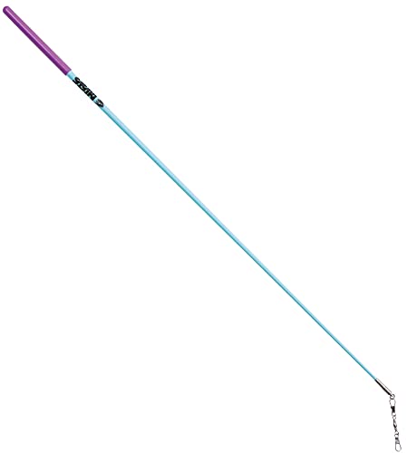 SASAKI(ササキ) 新体操 手具 スティック 国際体操連盟認定品 日本体操協会検定品 グラスショートスティック 57cm アクアブルー×ライラック M-700JK-F