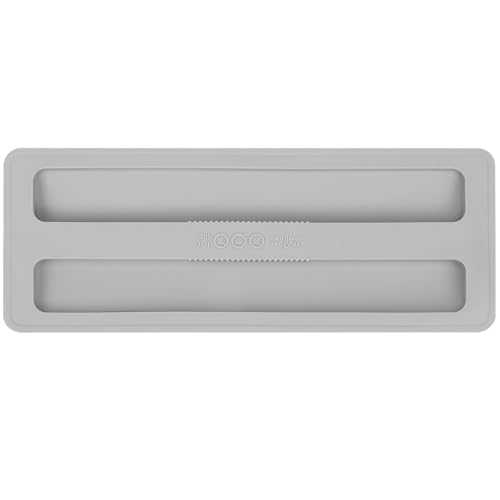 CALLARON Cubierta Antipolvo Alargada para Máquina de Pan y Tostadora, Funda Protectora Gris de Silicona para Utensilios de Cocina, Accesorio Doméstico Compatible, 2 Piezas