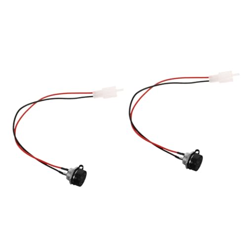 OUNONA 2pcs Charging Port Socket for Motorcycle Prong Charging Jack Connector Easy Installation Electric Scooter Socket Power Supply for Smooth