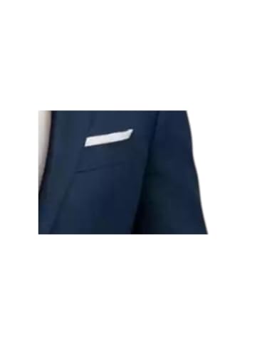 Image of Solid Single Breasted Blazer for Men, Blue, Formal Party and Wedding Festive Style