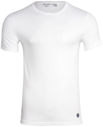 Life is Good Mens Undershirts - 6 Pack Lightweight Breathable Cotton Crewneck and V-Neck T Shirts for Men (Sizes: S-XL)4