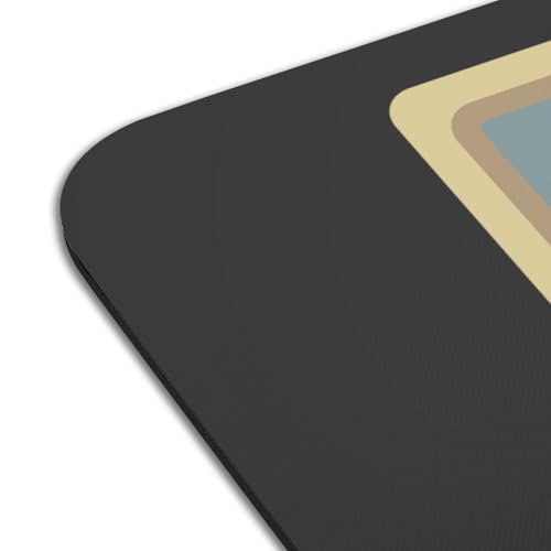 Set de table programmation Linux dessous de verre caoutchouc noir grand format lot de 4 - 4