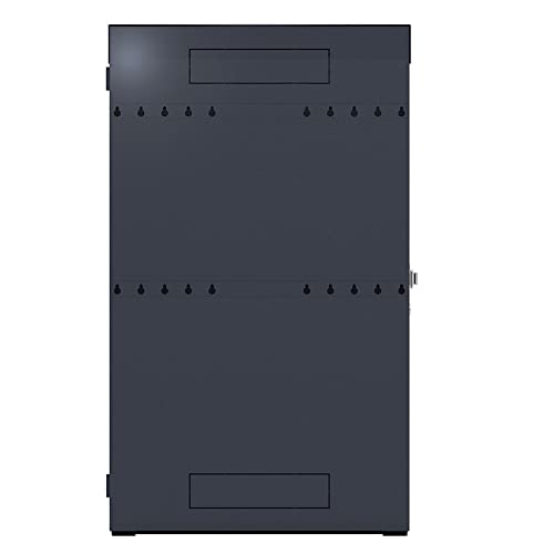 Image of NavePoint 8U Vertical Server Rack Enclosure, Low Profile, 35.4 inch Deep, Max Weight Capacity 132lbs - 8U Network Cabinet Vertical Wall Mount, Perforated, Black