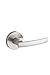 Kwikset 91540-016 Sydney Round Hall/Closet Lever, Satin Nickel