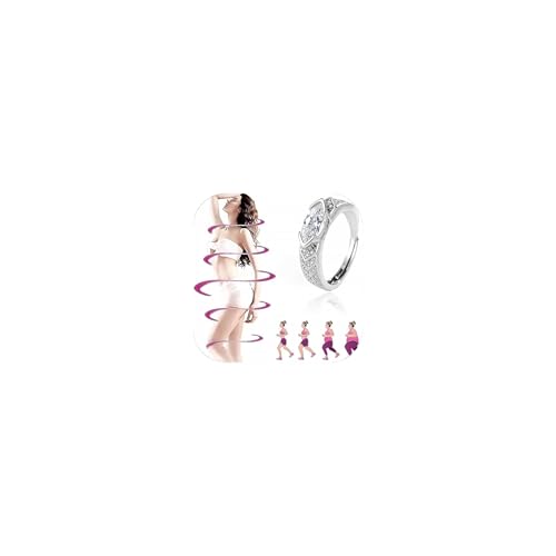 TACBSP Lymphatic Therapy Titanium Ion Moissanite Diamond Ring for Women