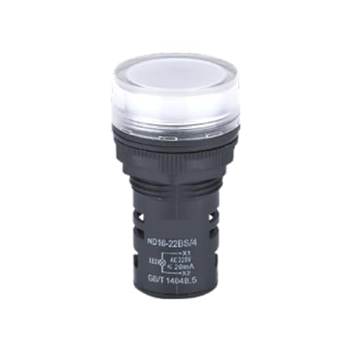 Piloto indicador ND16-22BS/4CA de 220V para paneles industriales de control