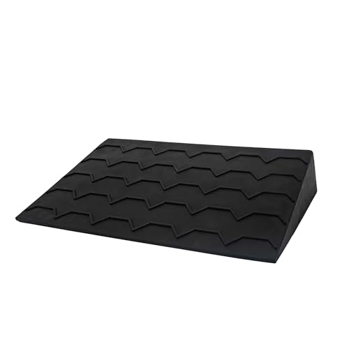 Adjustable Rubber Slant Balance Board for Knees Over Toes Training Heel Elevated Squats - Parent (Black 15 Degree)