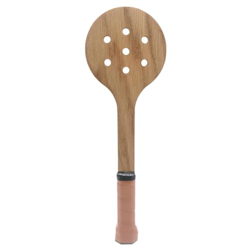 PpAaJK Puntero de Raqueta de Madera Funcional, Cuchara de Tenis, Herramienta De Entrenamiento Swing, Equipo Auxiliar De Entrenamiento