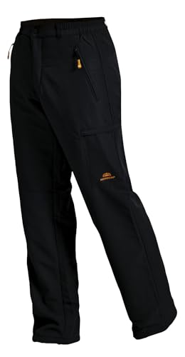 NORDCAP Damen Thermohose, Funktionelle Sporthose in Anthrazit, Wasserabweisende, atmungsaktive Wanderhose, Lange Freizeithose, Gr. 38