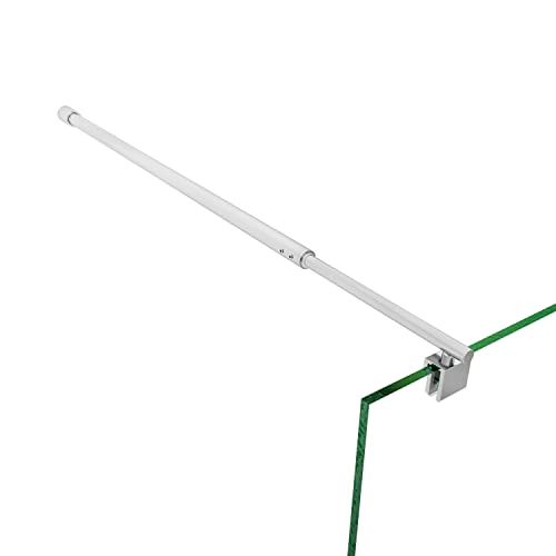SONNI Barra Telescópica de 120cm,Estabilizador Extensible para Mampara de Ducha,Compatible con Cristal de 5 mm a 10 mm,Brazo de Apoyo de acero Inoxidablede y de Cromo Pulido