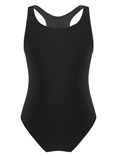 Kids Girls' Keyhole Racer Back Swimsuit Athletic Bathing Suit Quick Dry Beach Sport Swimwear