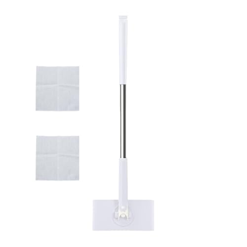 Kompakter Wischmopp | automatischer Tuchwechsel-Wischmopp | Trocken und Nass Mop, Leichtes Reinigungsmopp Set für Hauswand Badezimmer WC Ecken Tür Fenster