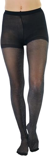 Image of ToBeInStyle Women's Shine & Shimmer Metallic Pantyhose Opaque Lurex Tights