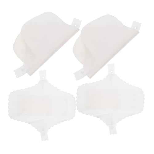HIAKDOFT 4 piezas Compresas Menstruales de Algodón Reutilizables con Transpirables para Mujer Absorbentes Hipoalergénicas y Portátiles para Postparto y Uso Diario