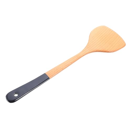 Mobestech Espátula De Cocina De Haya Espátula De Haya Familiar Antiadherente Cuchara Para Saltear Utensils Utensilios De Wok Suministros De Cocina Espátulas De Cocina El Plastico