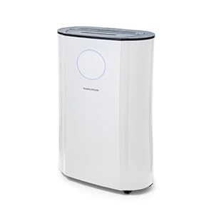 Morphy Richards PureFresh 20L/Day Dehumidifier, 40m2 Coverage,Laundry Mode, Extra Long 2m Cord, HEPA Carbon Filter, Low Noise, Premium Air Flow, Touch Control, Smart Function, Defrost, UV/Ion, 270w