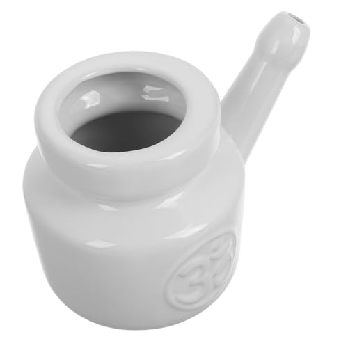 UTHCLO Botella de Cerámica Enjuague Nasal de Limpieza Nasal y No Irritante Yoga y Estacionales Elegante y Duradero de Usar