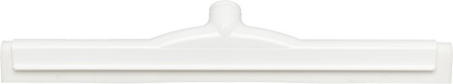 Image of SPARTA 4156702 Plastic Floor Squeegee, Shower Squeegee With Double Foam For Window, Glass, Shower Door, Floor, Windshield, 18 Inches, White, (Pack of 6)