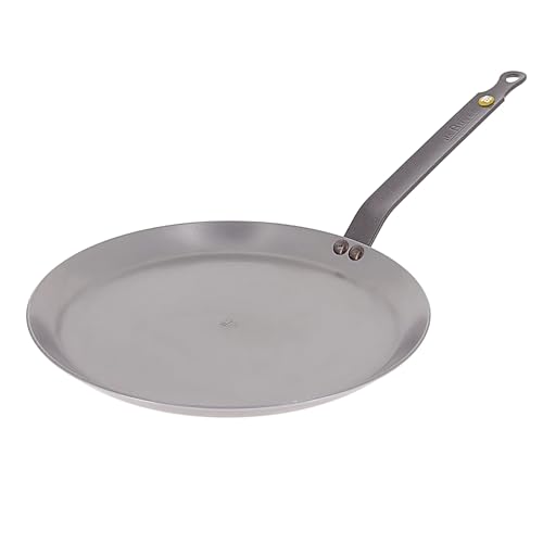 Comparison: Best Pan For Making Crepes 10 De Buyer MINERAL B Carbon Steel Crepe & Tortilla Pan - 12” Diameter, 10” Cooking Surface - Ideal for Making & Reheating Crepes, Tortillas & Pancakes - PFAS, PFOA & PFOS Free - Made in France