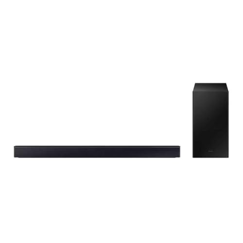 Migliori soundbar sotto i 200 euro Samsung Soundbar HW-C450/ZF Serie C, 3 Speaker, Subwoofer Incluso, Audio a 2.1 Canali, Adaptive Sound Lite, Black 2023