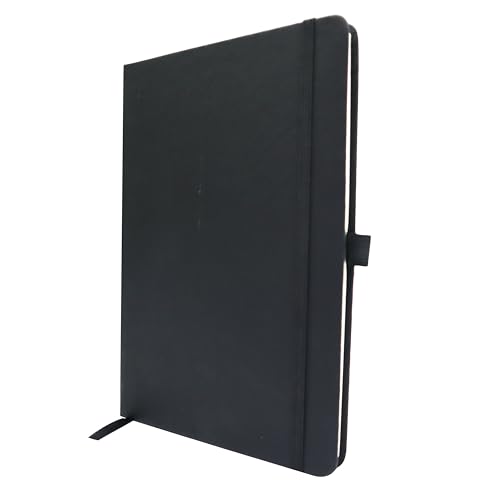 دفتر ملاحظات يانيك A5 مسطر - غلاف مقوى أسود، 160 صفحة، لوحة ...