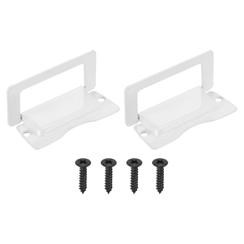 Colore: Bianco; Materiale: Acciaio Inossidabile; Dimensioni Maniglia: 75x33 mm/3x1.3 Pollici; Lunghezza Viti: 11.5 mm/0.45 Pollici; Diametro Fori: 4 mm/0.16 Pollici; Contenuto Confezione: 2 Pezzi x Maniglia A Filo + 4 Pezzi Viti