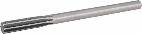 Hertel Chucking Reamer, RH, 5/8" Diameter, 9" OAL, 2-1/4" Flute Length, Straight-Cylindrical Shank, Cobalt Steel, 8 Flute