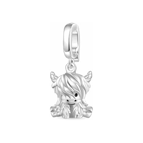 GNOCE Highland Cow Sterling Silver Charm Cover