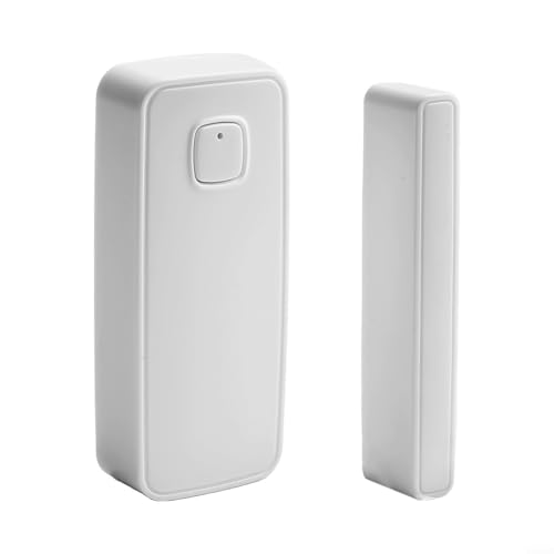 Sensor de alarma de puerta, para Tuya Smart Door Magnet Alarma Sistema de alarma de seguridad para el hogar con detección de temperatura y humedad para el hogar cobertizo garaje