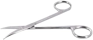 Cole-Parmer Essentials Scissor, Dissecting Curved, 130mm