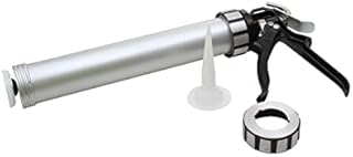 ProDec MG11ES Extra Strong Skeleton Caulking Gun, Sealants, Silicones, Adhesives - Professional Heavy Duty Applicator Suitable for High Viscosity Products,Red,400ml and 310ml