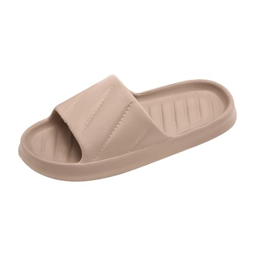 Shower Slippers for Women and Men Open Toe Quick Drying Pillow Soft Lightweight Slippers for Bathroom,Indoor,Outdoor