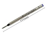 Montegrappa Rollerball Refill Standard System Black Large - IA00RLTC