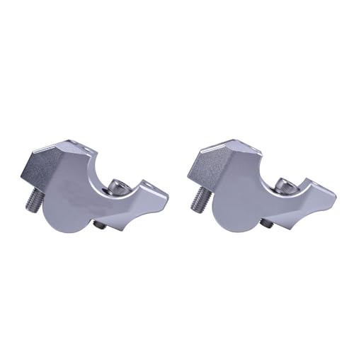 Rehausseur de guidon moto X-ADV 750 en aluminium argent usiné de haute précision
