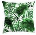 Miniatura 2 de Ambesonne Funda de cojín con diseño de hojas de palmera, diseño realista de hojas vívidas de palmera, ecología y botánica, funda de almohada