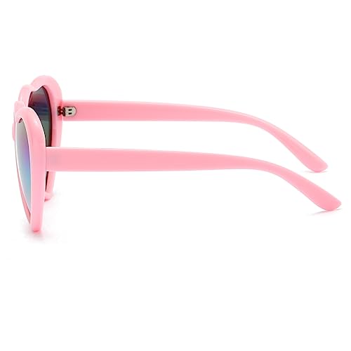 NIDOVIX Polarized Heart Shaped Sunglasses for Women Lovely Vintage Retro Fashion Heart Sun Glasses UV400 Protection Lens4