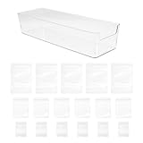 LALADEFIEE Juego de Bolsas para Guardar Joyas con Caja, Bolsas Transparentes Pe Resistentes al Desgaste y Fáciles de Llevar para Viaje y Almacenamiento de Accesorios Pequeños
