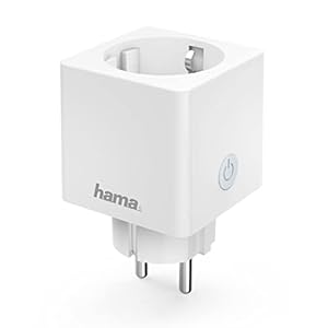 Hama WLAN Steckdose Professional, Mini Plug (smarte Steckdose mit Verbrauchsmessung, WiFi Steckdose für Sprach- u. App-Steuerung, für z.B. Heimkino, Stehlampe, Ventilator, 3680W, 16A) weiß
