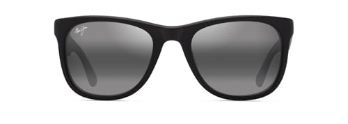 Photo de Maui Jim Grey KIKONIA Matte Black Gafas, 53-20-145 Unisex Adulto