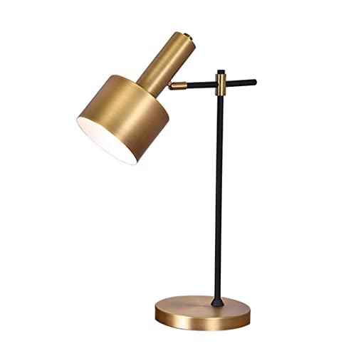 FREETT Regulable Lámpara de Escritorio LED, Dorado Lámpara de Mesa Vintage con Control Remoto, 12W/1080LM, E27 LED Protección Ocular Lámpara de Cabecera para Dormitorio Estudio Cover