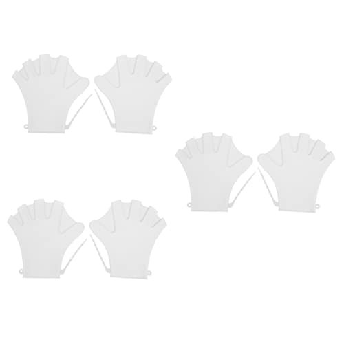 GANAZONO 3 Pairs Swimming Gloves for Women Neoprene Dive Flippers Water Resistant Swim Practicing Hand Cover Dive Auxiliary Mitten