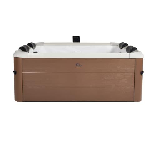Image of MSpa Aero PLUS Amber 6 Person Portable Modular Hot Tub, WiFi Controlled 13A Plug & Play 2026 Model, LED Colour Lighting, UVC+, Thermal Interlayer, Heats to 40°C, 120 Air Jets, All Year Use-DIY Setup