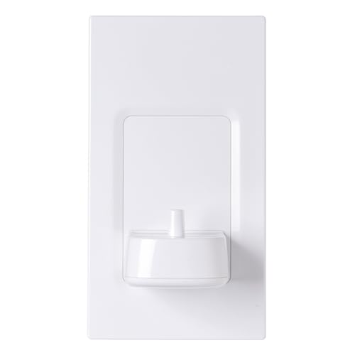Evoges In-Wall Electric Toothbrush Charger, Compatible with Oral-B & Braun, supplied with additional M3.5 75mm Length Flat Head Screws, by Proofvision (White, Single)