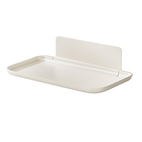 Poludatly Estante de Pared Plegable, Estante Flotante para mesita de Noche, Tablero de organización de baño para Dormitorio, Sala de Estar, lavandería