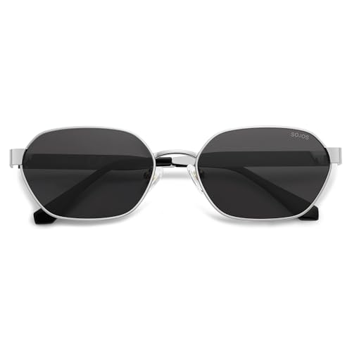 Image of SOJOS Trendy Polarized Hexagon Sunglasses Womens Mens SJ1238