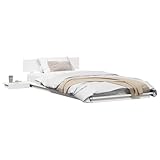 【Fonctionnalités Intégrées】 Avec une table de nuit intégrée, ce cadre de lit rend votre chambre plus pratique, offrant un endroit pour garder vos essentiels à portée de main. Le design rectangulaire assure un bon usage de l'espace, s'adaptant facilement à n'importe quel agencement. Un super mélange de style moderne et de fonction, c'est une excellente option pour n'importe quelle chambre.