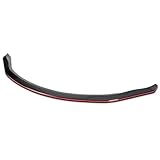 Spec-D Tuning Glossy Black Red Trim Front Bumper Lip Spoiler Kit 3PC Compatible with 2003-2005 Nissan Z33 350Z