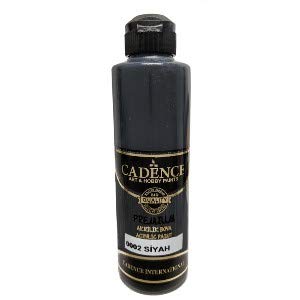 Cadence Pintura Acrílica Premium Black 250ml
