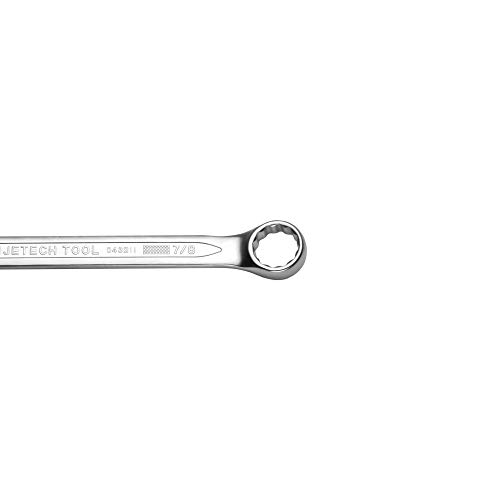 Image of Jetech 7 /8 inch Combination Wrench, SAE 12-Point Chrome Vanadium Steel Spanner, Industrial Grade with 15-Degree Offset, Sand Blasted Finish, Heat-Treated Forged Tool