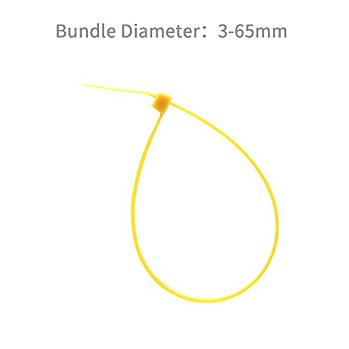 XINGO Yellow Cable Ties Pack of 500, 250mm x 3.6mm,Premium Nylon Durable Zip Ties - Image 4